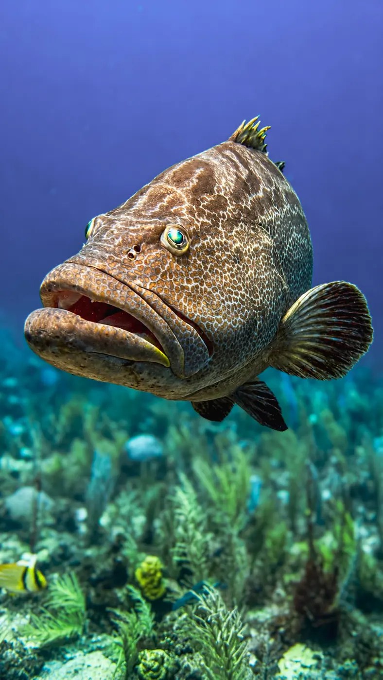 Divers exploring marine life underwater